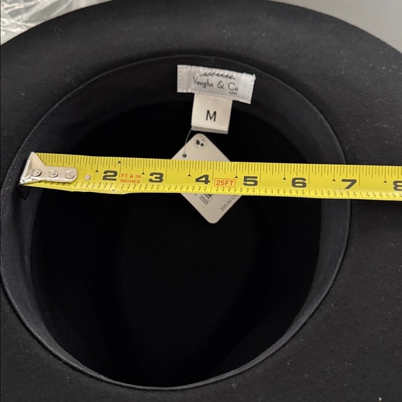 Free People NWT Hat Black with Leaf and Cord accent - Picture 6 of 6